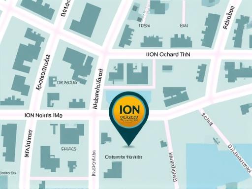 Map showing the location of Golden Orchid Ventures at ION Orchard, Singapore.